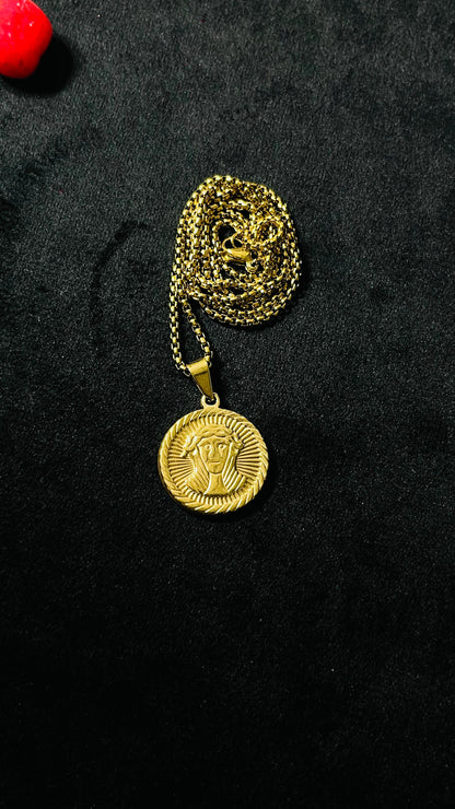 Fasionable and trendy golden neck chain for girls and women