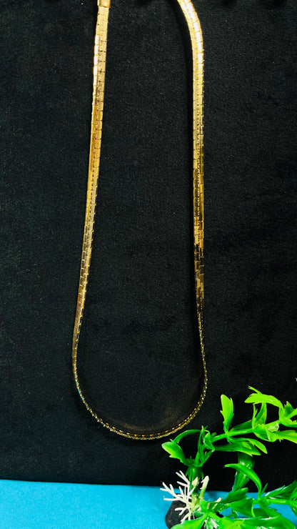 Fasionable and trendy golden neck chain for girls and women