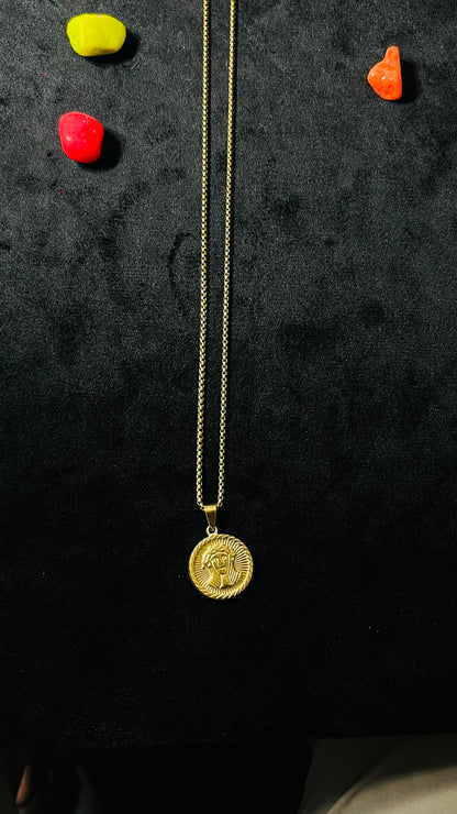 Fasionable and trendy golden neck chain for girls and women